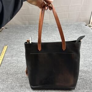 Madewell The Transport Leather Crossbody Bag Black Work Office Minimalist Chic